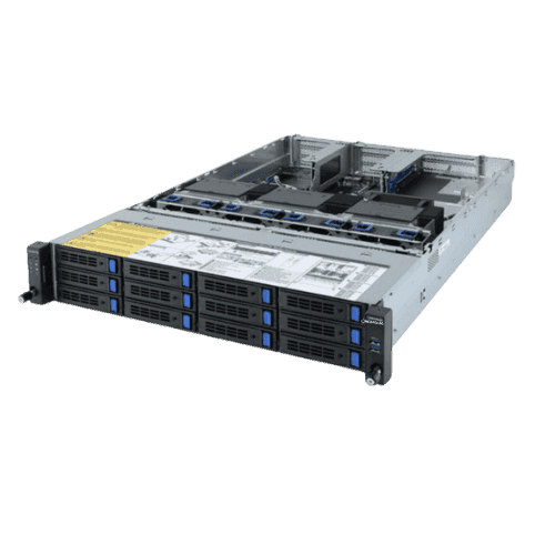 HD-R282-Z93 | AMD EPYC 7002 DP Server System - 2U 12-Bay GPU